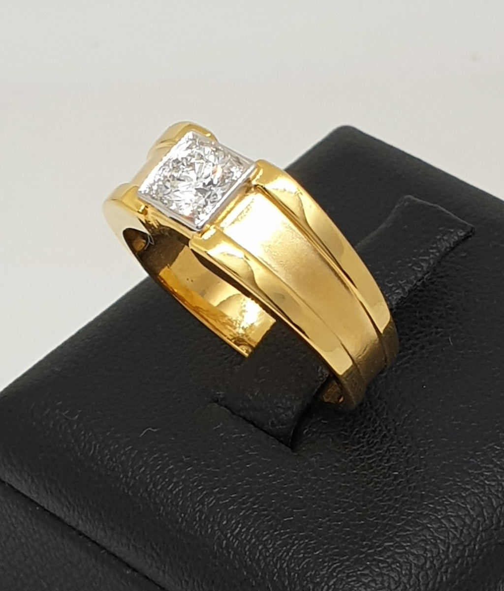 แหวนเพชรชาย GIA 0.50 กะรัต ทอง 18K | RG00107