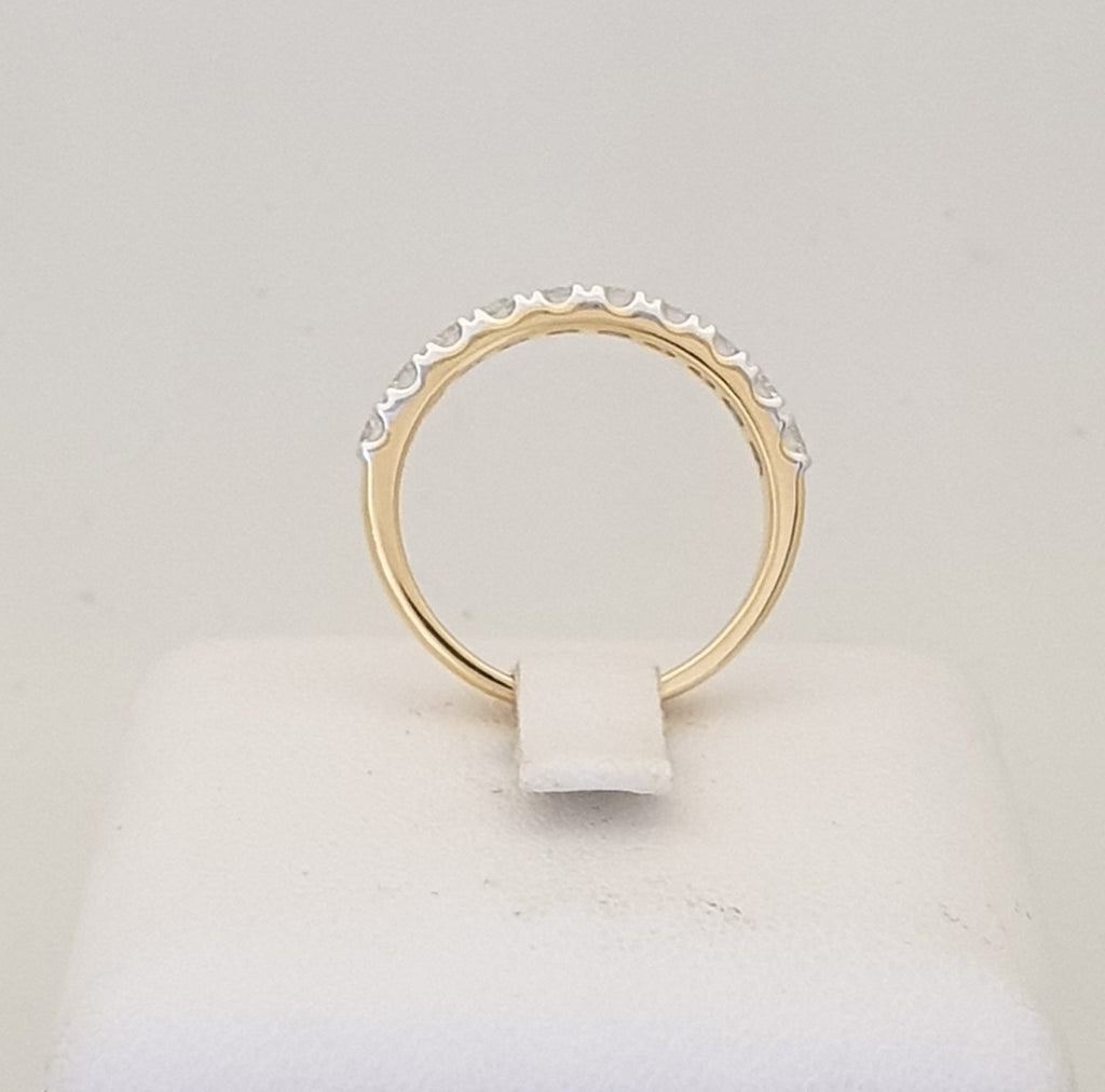 แหวนเพชรแถวครึ่งวง (Half Eternity Ring) ทอง 18K | RG00450 #438