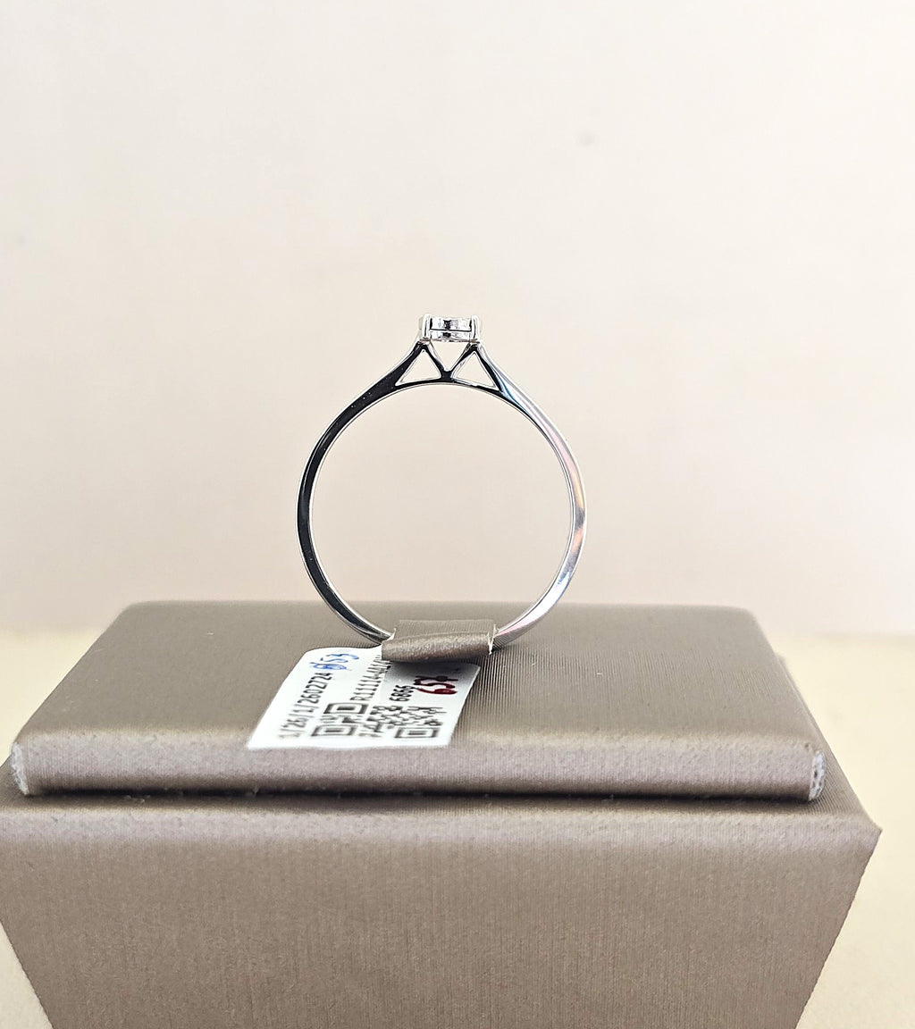 แหวนเพชร Classic Solitaire Illusion ทองขาว 14K | RG00647