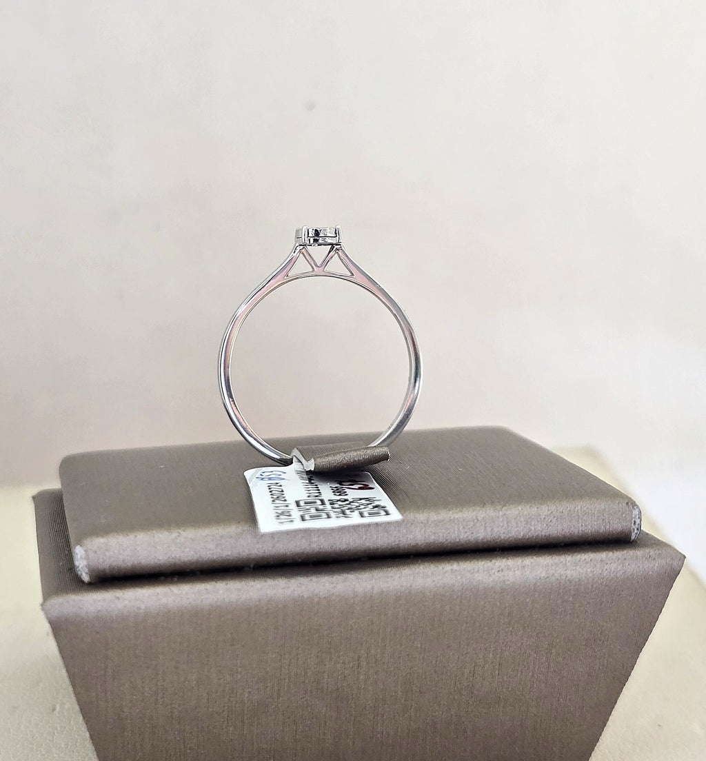 แหวนเพชร Classic Solitaire Illusion ทองขาว 14K | RG00647