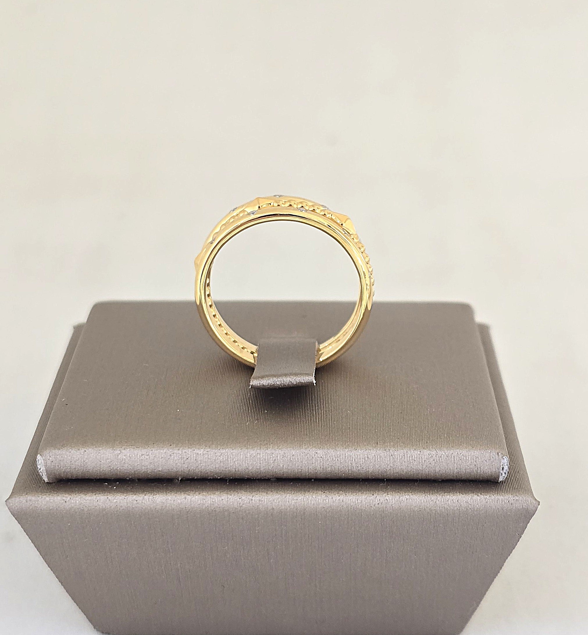 แหวนเพชร Triple Stack Chevron ทอง 18K ถอดแยกได้ | RG00648