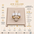 แหวนเพชร 3 เม็ด พร้อมใบเซอร์ GIA ทั้ง 3 เม็ด 3.14 กะรัต ทอง 18K | RG00639